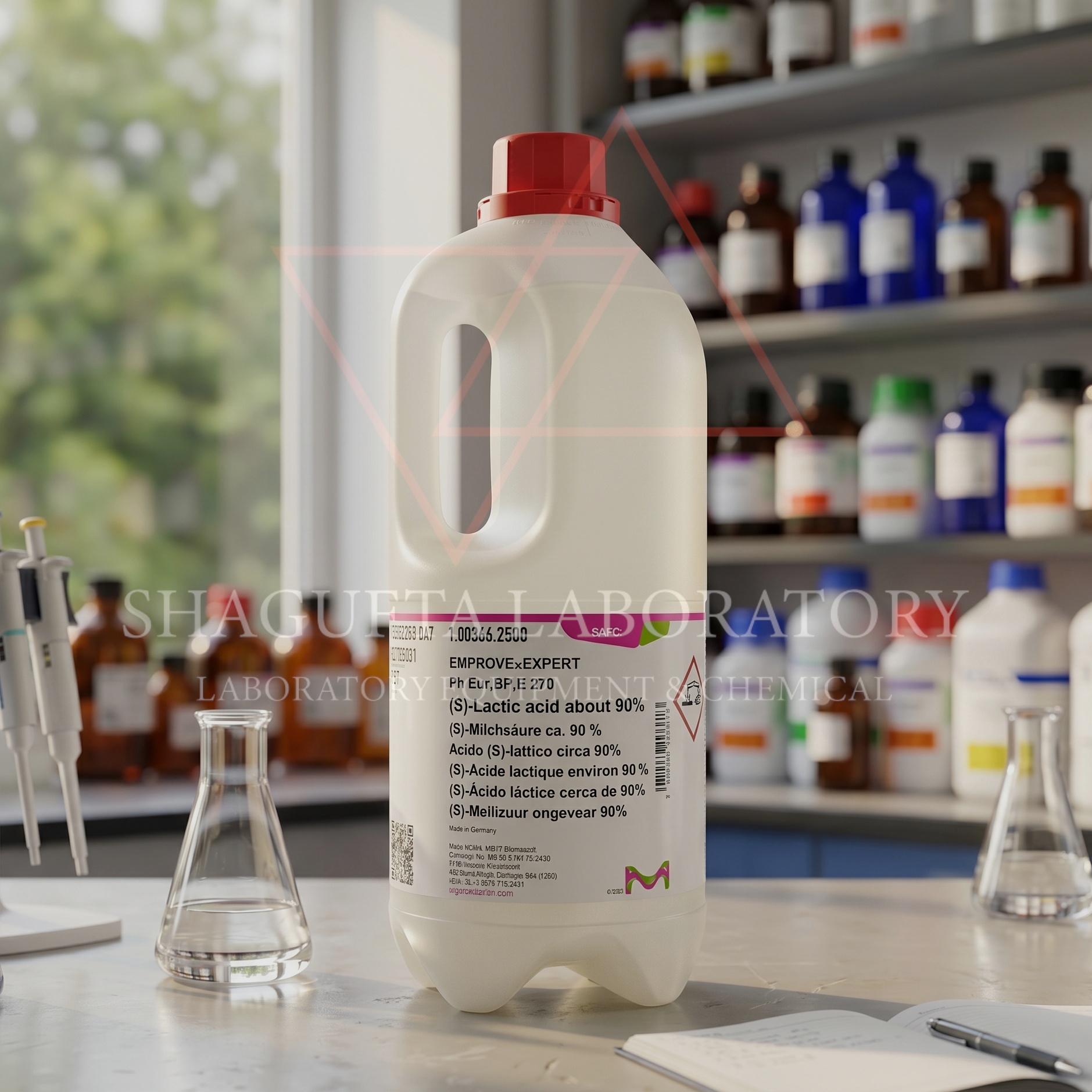 Asam Laktat 90% Merck EMSURE EMPROVE EXPERT 2.5 Liter – Lactic Acid for Laboratory, QC & Industrial Application