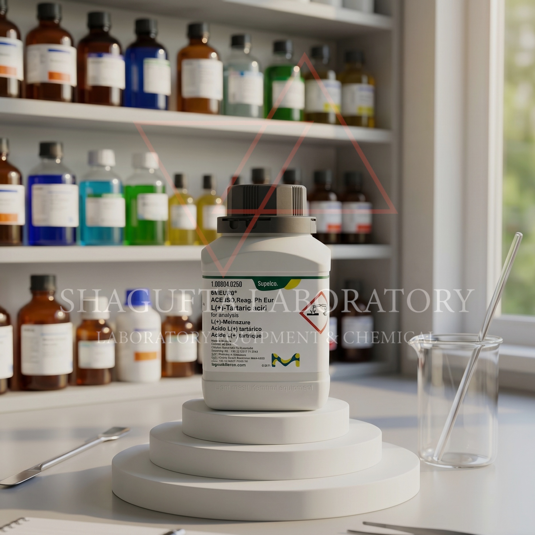 L-(+)-Tartaric Acid EMSURE ACS Merck 250g adalah bahan kimia analytical grade berkualitas tinggi dengan standar ACS, ISO, dan Ph Eur untuk kebutuhan laboratorium, quality control, penelitian, industri farmasi, makanan, dan aplikasi analitik profesional.