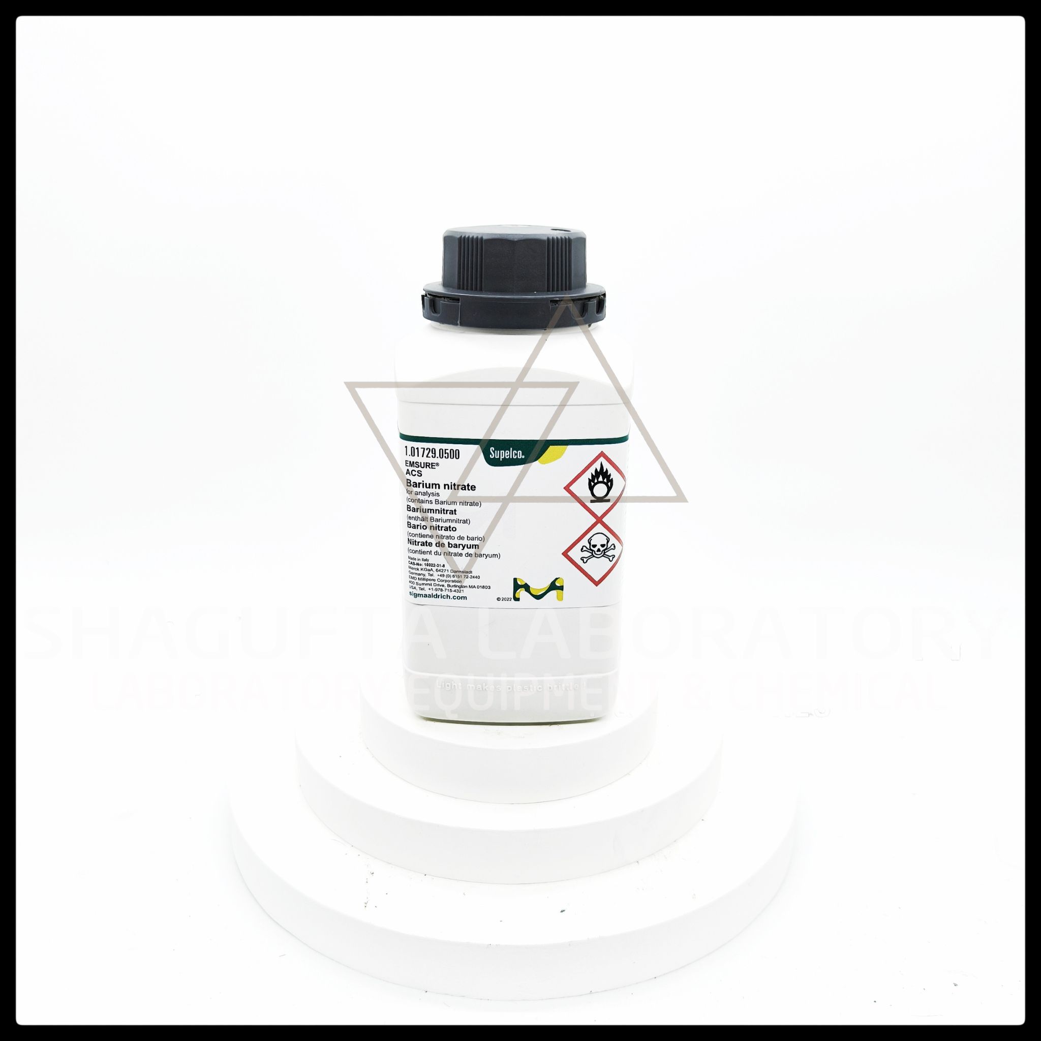 Barium Nitrate EMSURE® Merck 1.01729. Supelco 1GR – Reagen Kimia Analytical Grade Laboratorium (REPACK)