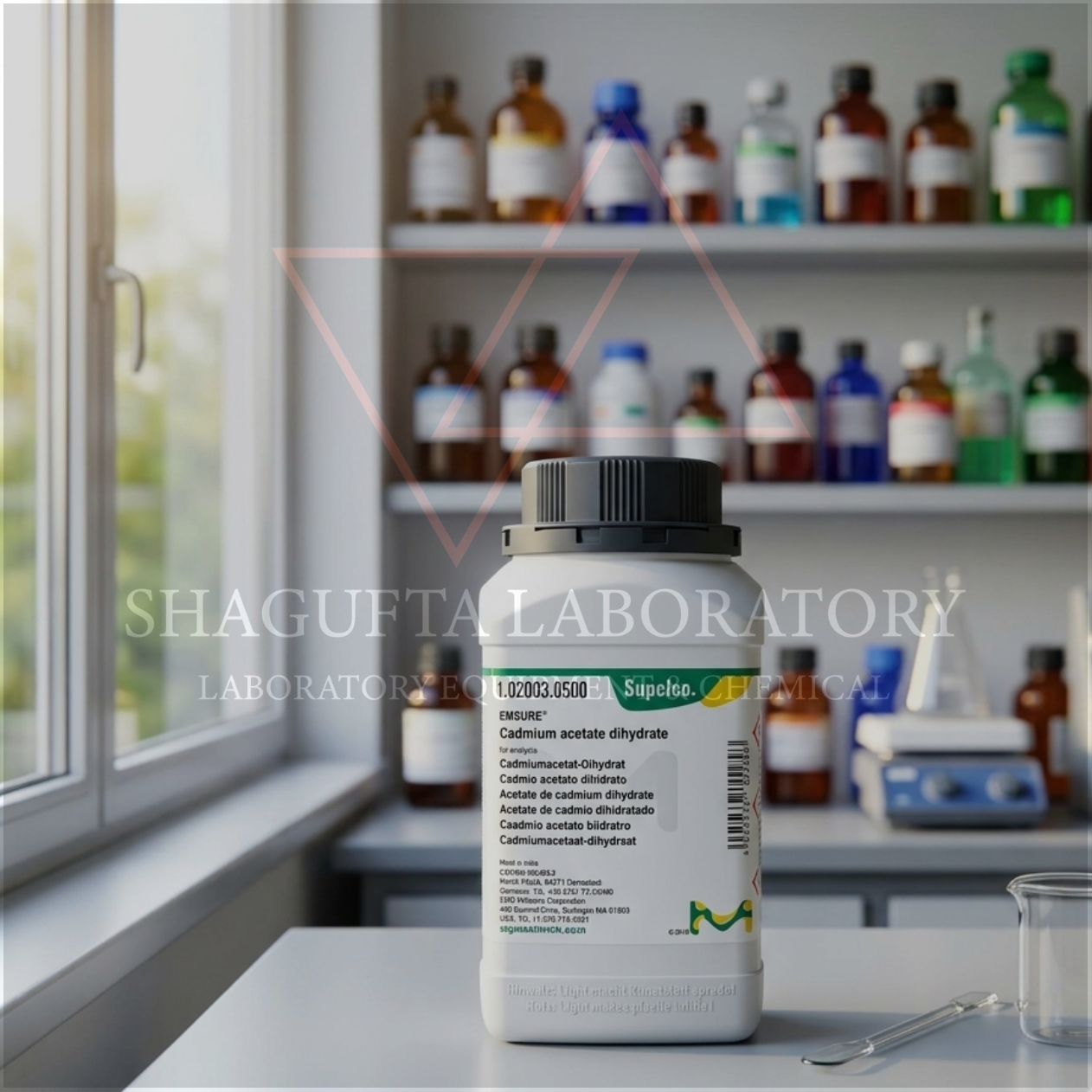 Cadmium Acetate Dihydrate EMSURE® Supelco Merck 102003.0500 500g – Reagen Kimia Analytical Grade