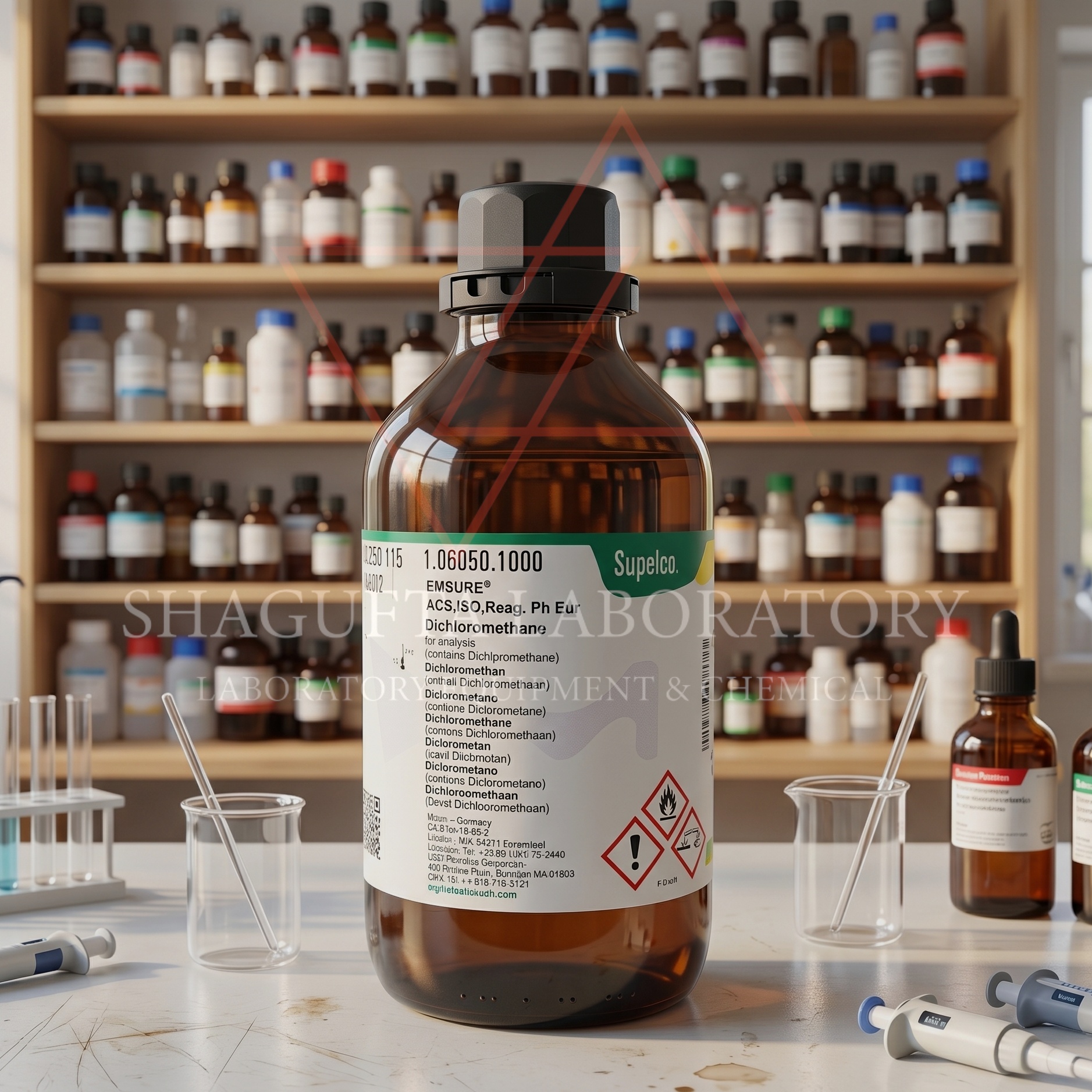 Dichloromethane EMSURE ACS ISO Reag Ph Eur 106050 Merck Supelco 1L for Analysis
