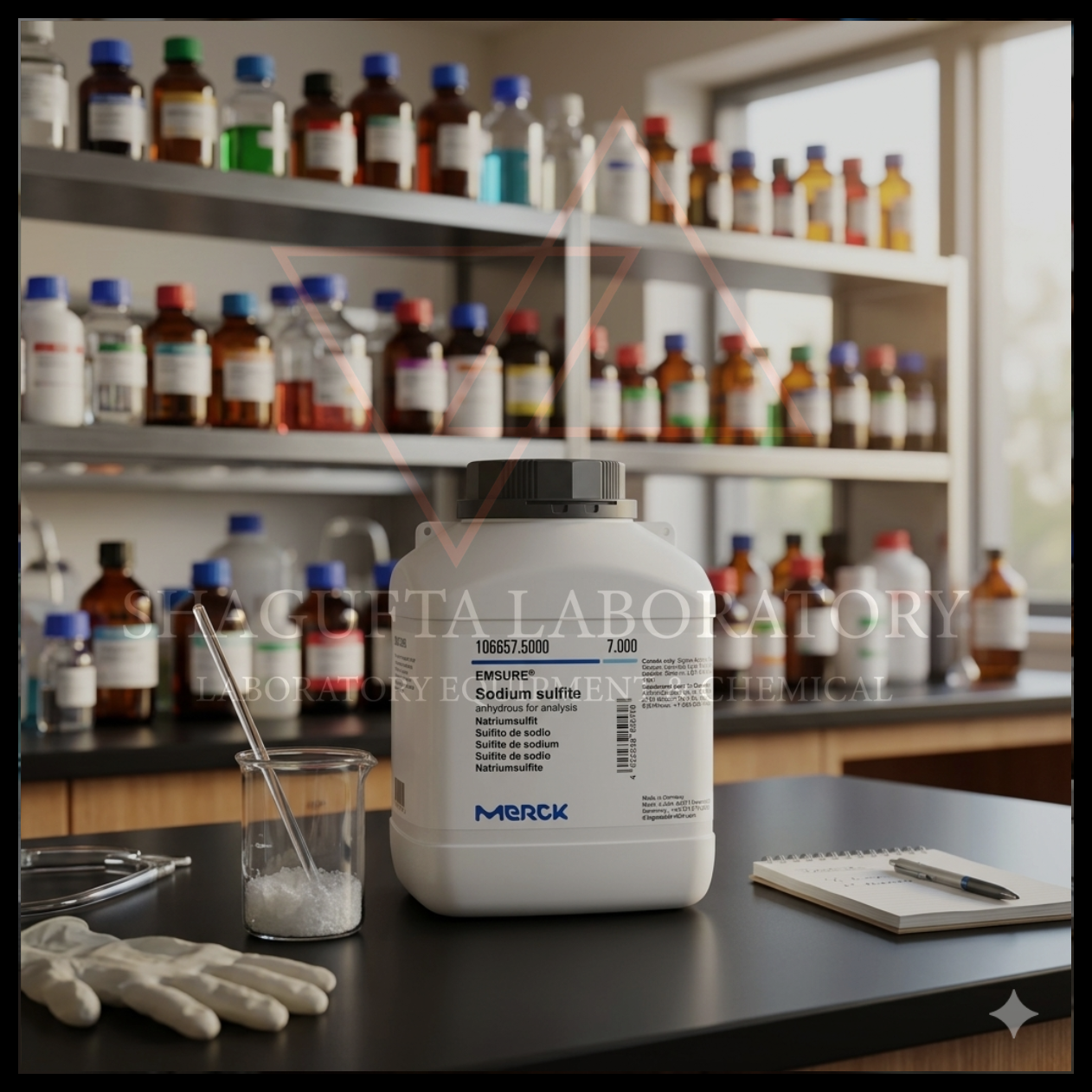 Supelco EMSURE® Sodium Sulfite Anhydrous Reag. Ph Eur merupakan bahan kimia laboratorium analytical grade berkualitas tinggi untuk kebutuhan analisis, quality control (QC), penelitian, pendidikan, dan aplikasi industri. Produk original Merck/Supelco dengan kemurnian tinggi dan stabilitas optimal untuk mendukung hasil pengujian yang akurat dan konsisten.