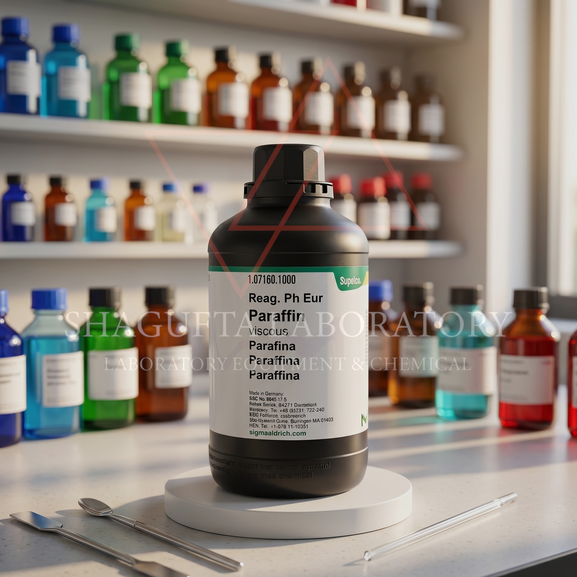 Paraffin Viscous 107160 1 Liter Supelco Merck 1.07160.1000 Reag. Ph Eur for Laboratory & Industrial Applications