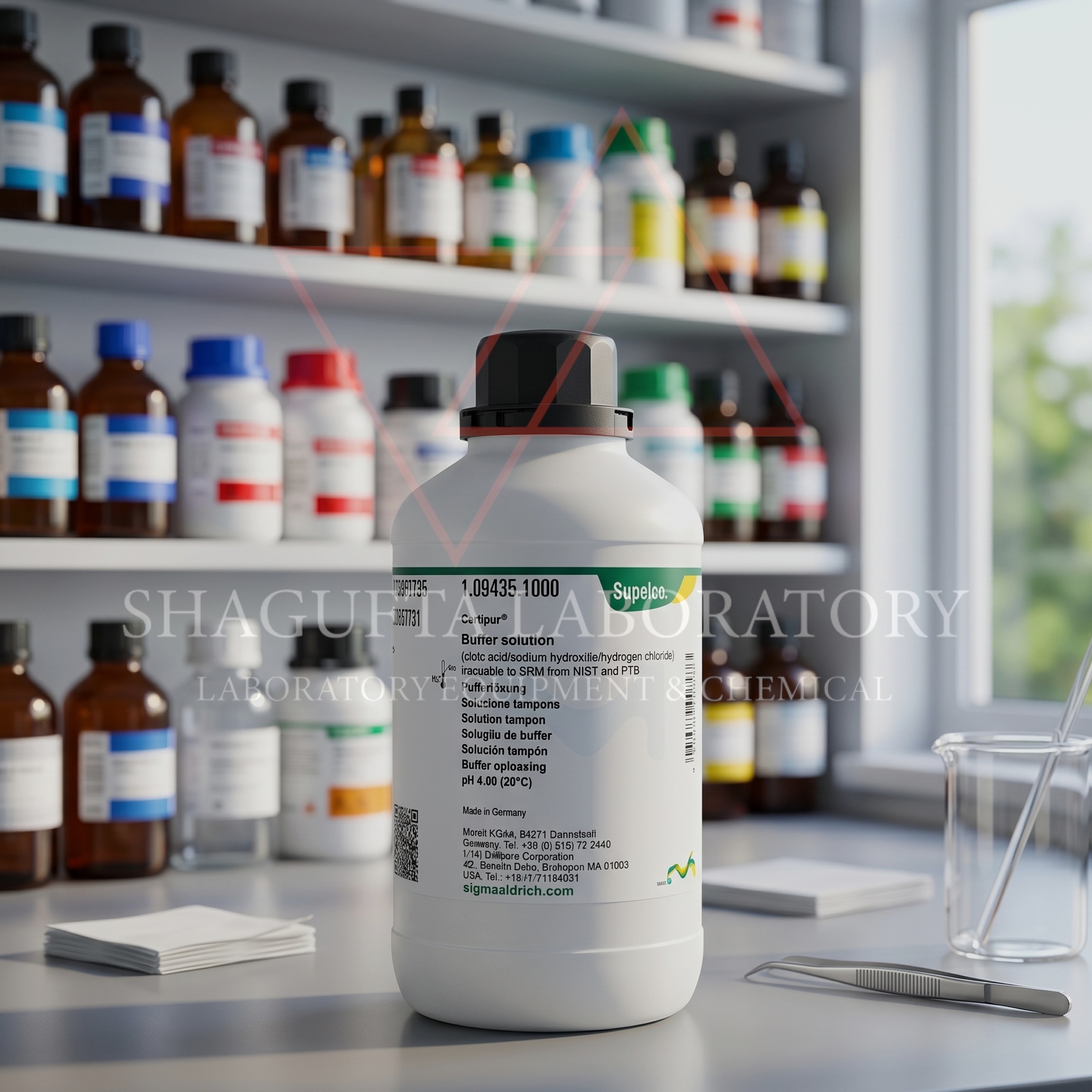 Supelco Certipur Buffer Solution pH 4.00 109435.1000 Traceable to NIST & PTB | Buffer Calibration Solution 100ML (REPACK)