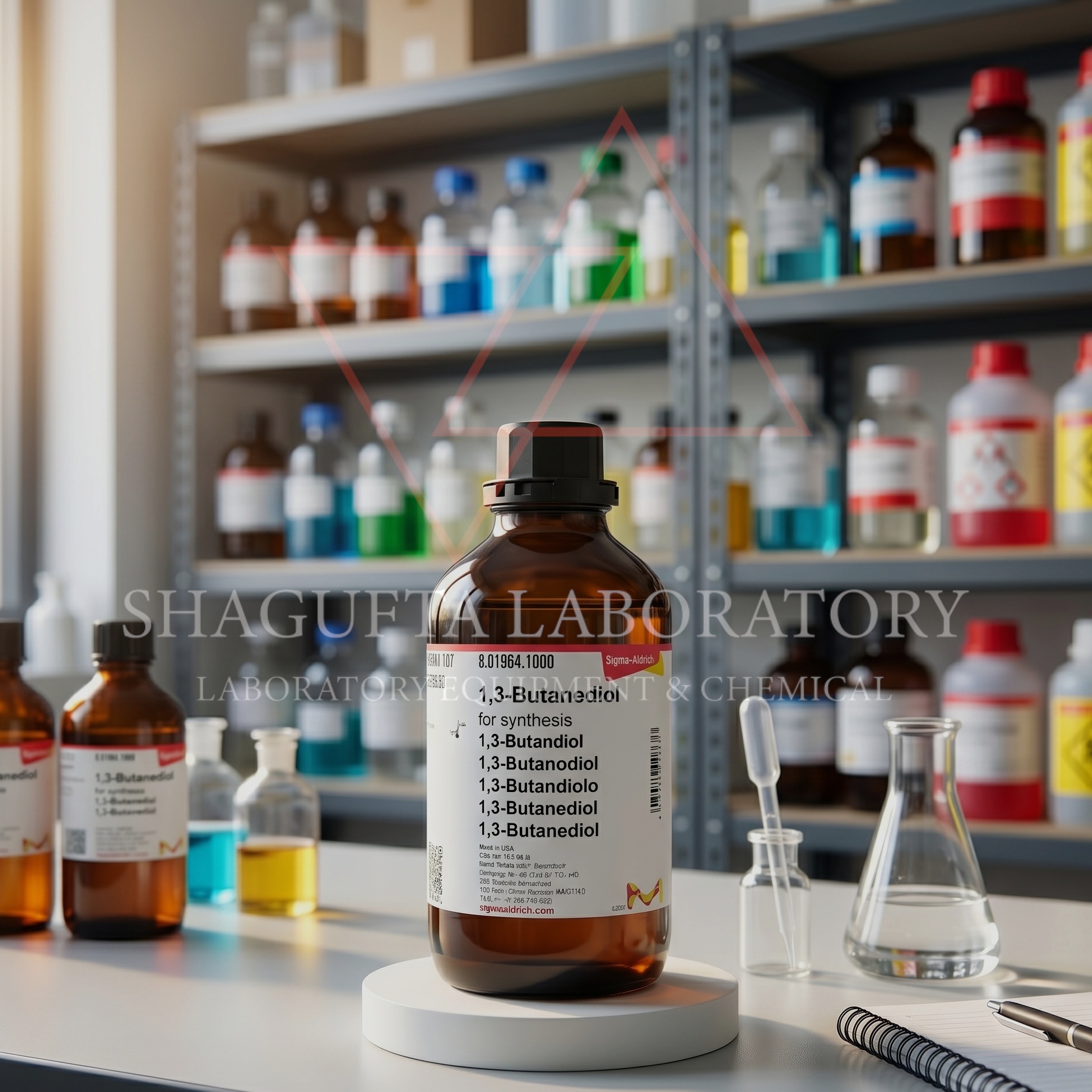 1,3-Butanediol for synthesis Sigma Aldrich kode 801964 merupakan bahan kimia laboratorium berkualitas tinggi untuk kebutuhan sintesis organik, penelitian, quality control, dan aplikasi industri. Cocok digunakan pada laboratorium pendidikan, farmasi, kimia, dan institusi penelitian profesional.