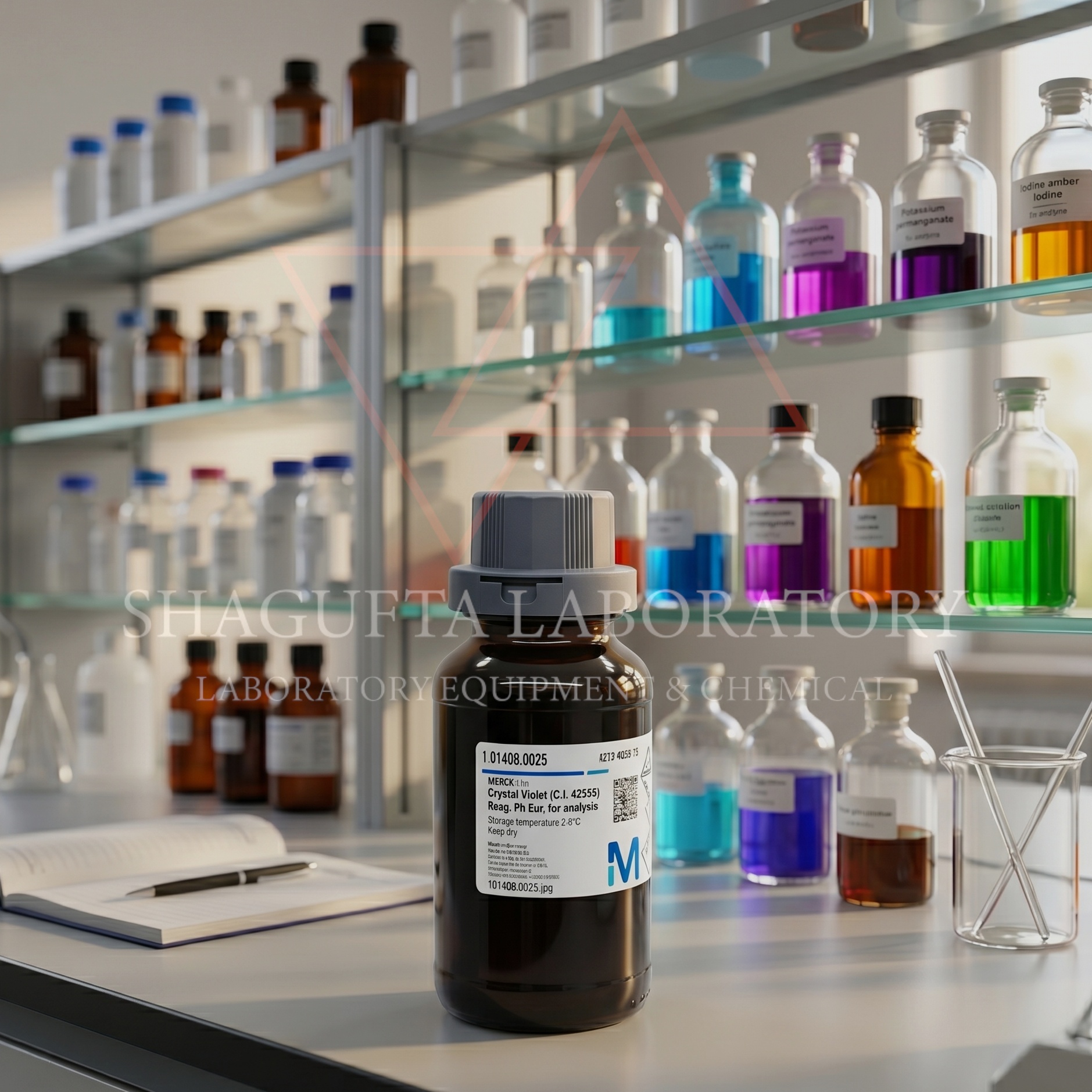 Crystal Violet ACS Reag. Ph Eur Merck Supelco 25g adalah indikator dan pewarna laboratorium berkualitas tinggi untuk mikrobiologi, histologi, analisis laboratorium, penelitian, quality control, dan aplikasi pendidikan profesional.