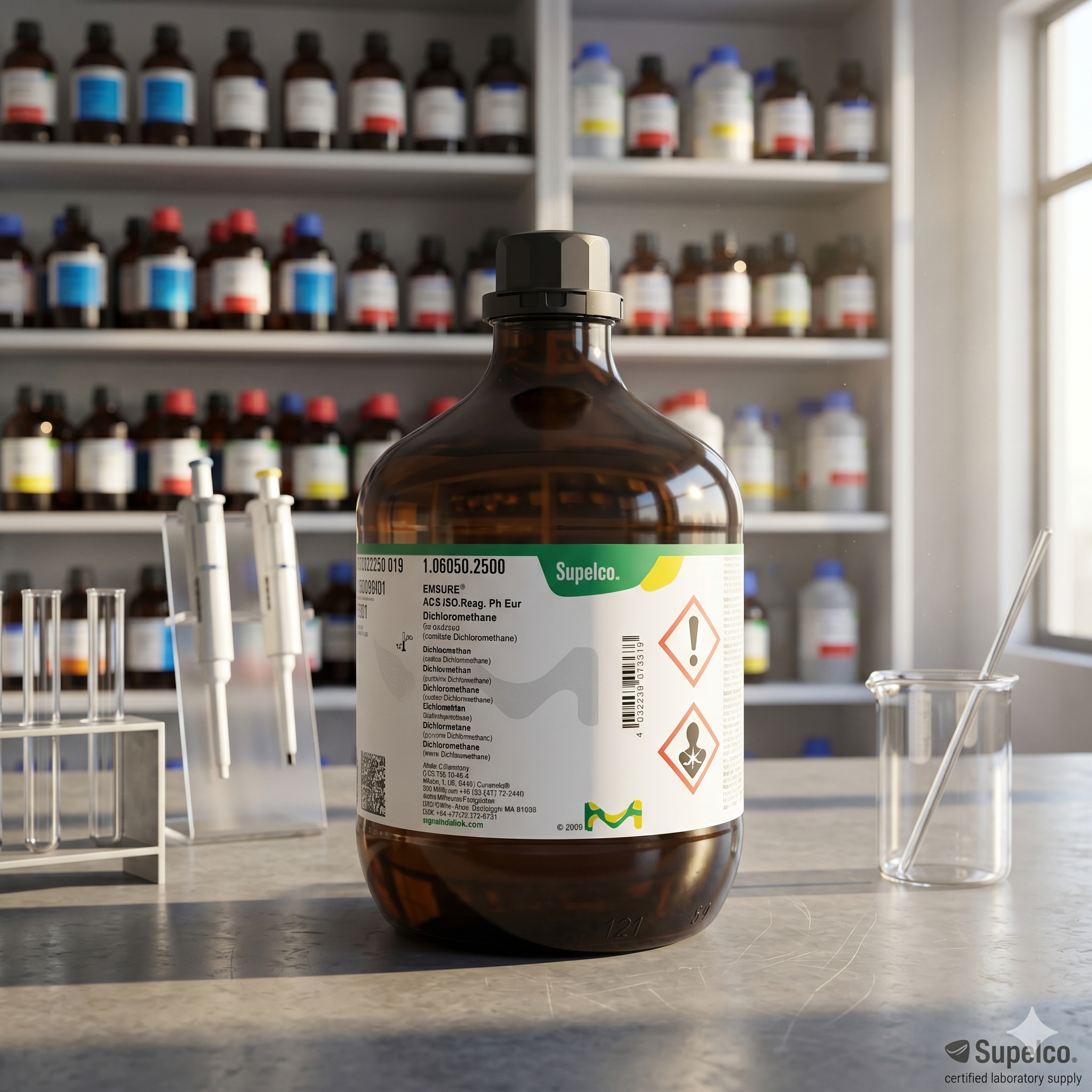 Dichloromethane EMSURE ACS ISO Reag Ph Eur 106050 Merck Supelco 100ML for Analysis (REPACK)