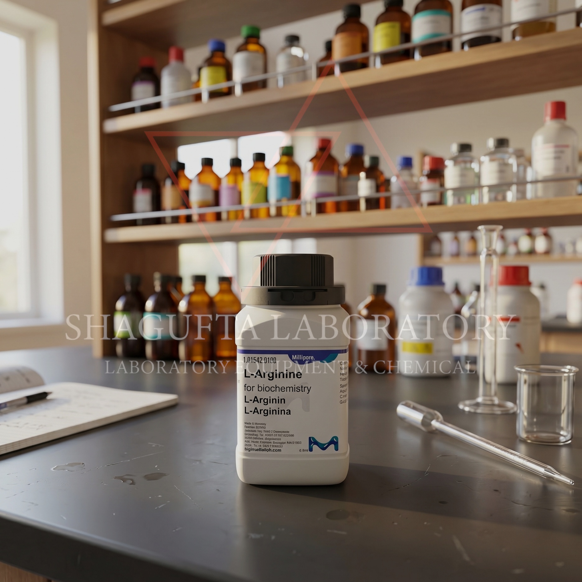 L-Arginine for Biochemistry Merck Millipore 100g adalah asam amino berkualitas tinggi untuk kebutuhan biokimia, kultur sel, penelitian laboratorium, media mikrobiologi, analisis biologi molekuler, dan aplikasi riset profesional.