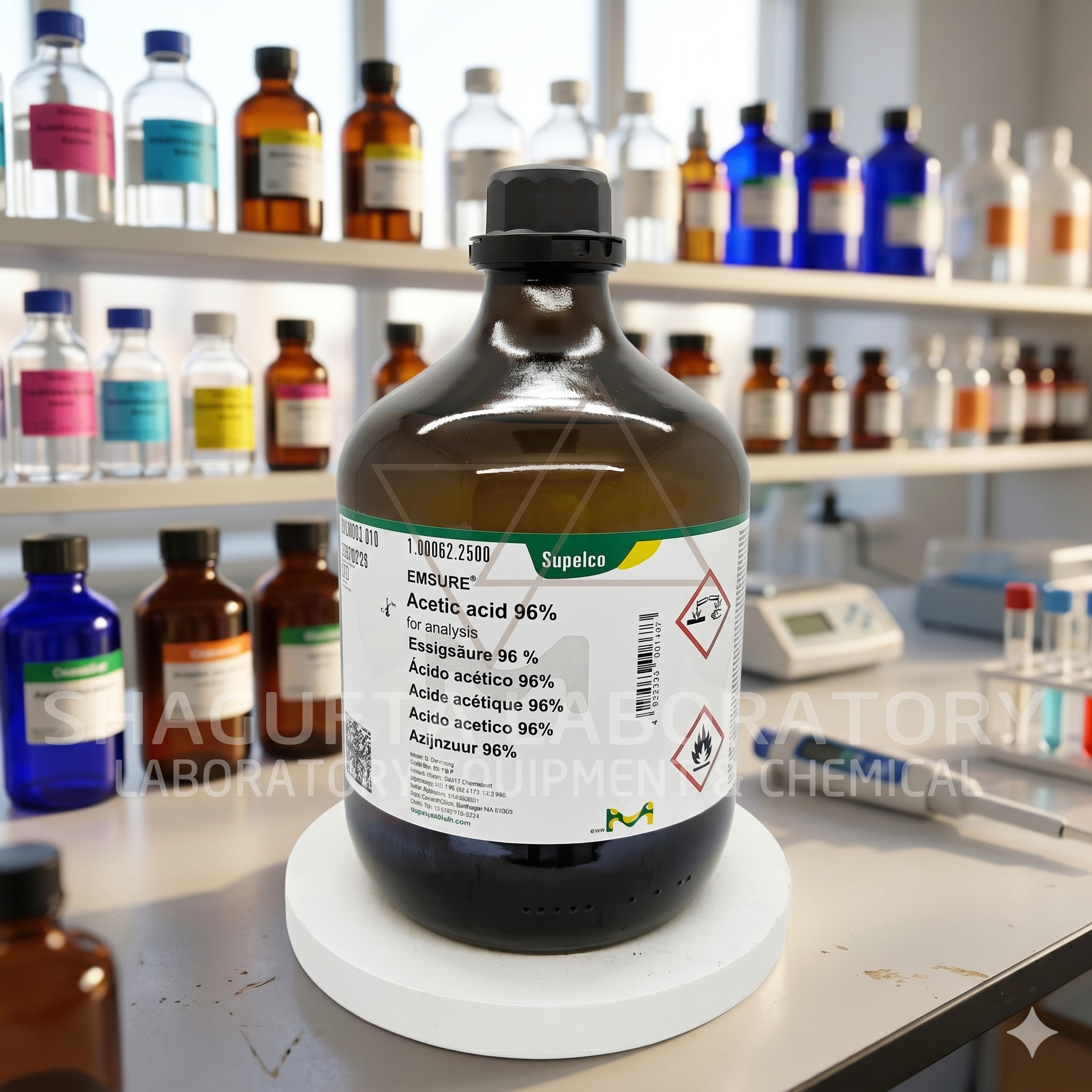 Acetic Acid 96% Merck 1.00062.2500 EMSURE® for Analysis | Asam Asetat Original