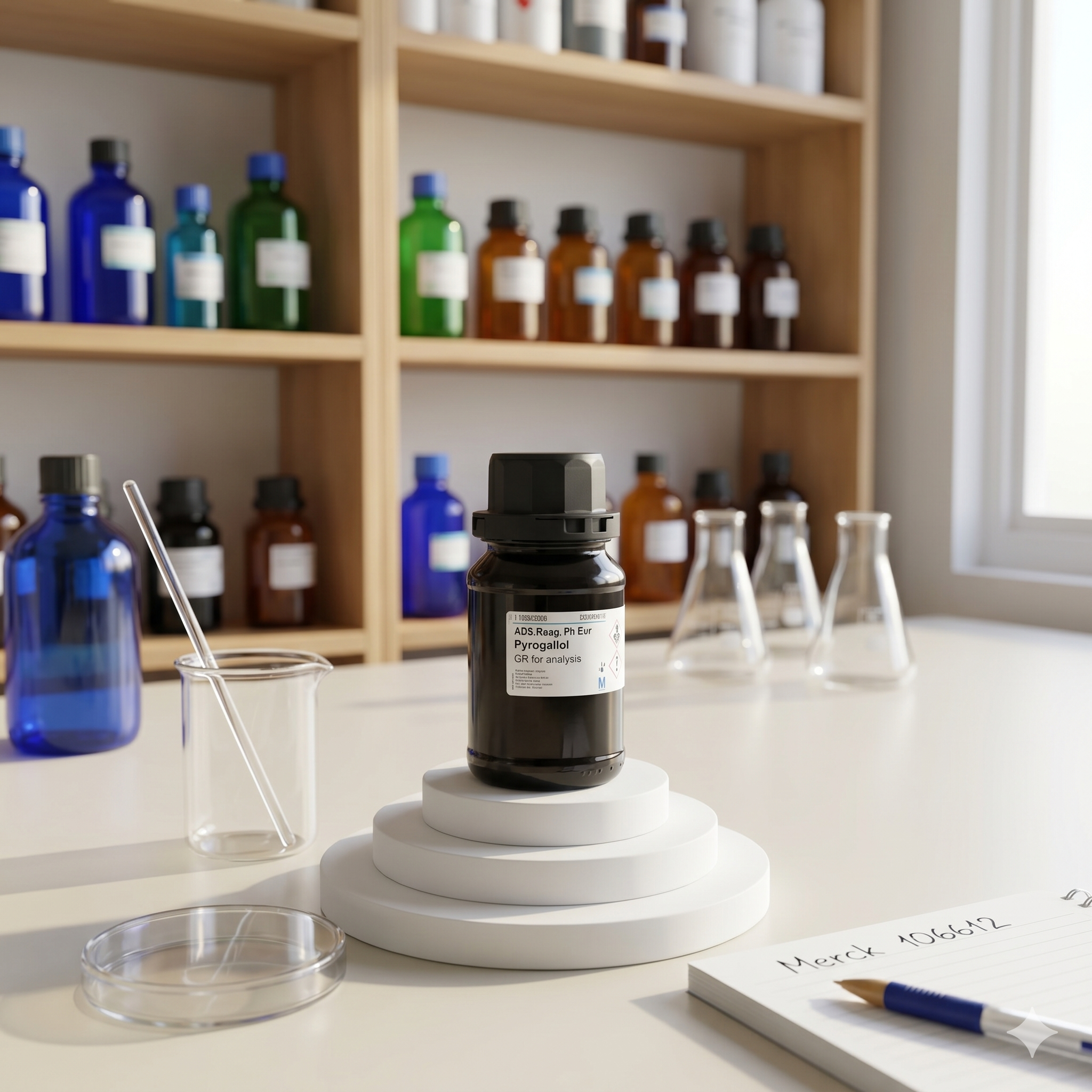 Pyrogallol GR for Analysis Merck 100612 1GR – ACS Reag Ph Eur Analytical Grade (REPACK)