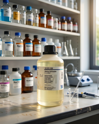 Diethyl Phthalate (DEP) for Synthesis merupakan bahan kimia laboratorium berkualitas tinggi yang digunakan untuk kebutuhan sintesis, penelitian, quality control, formulasi industri, dan aplikasi laboratorium umum. Cocok untuk penggunaan laboratorium kimia, institusi pendidikan, serta kebutuhan industri dan riset.