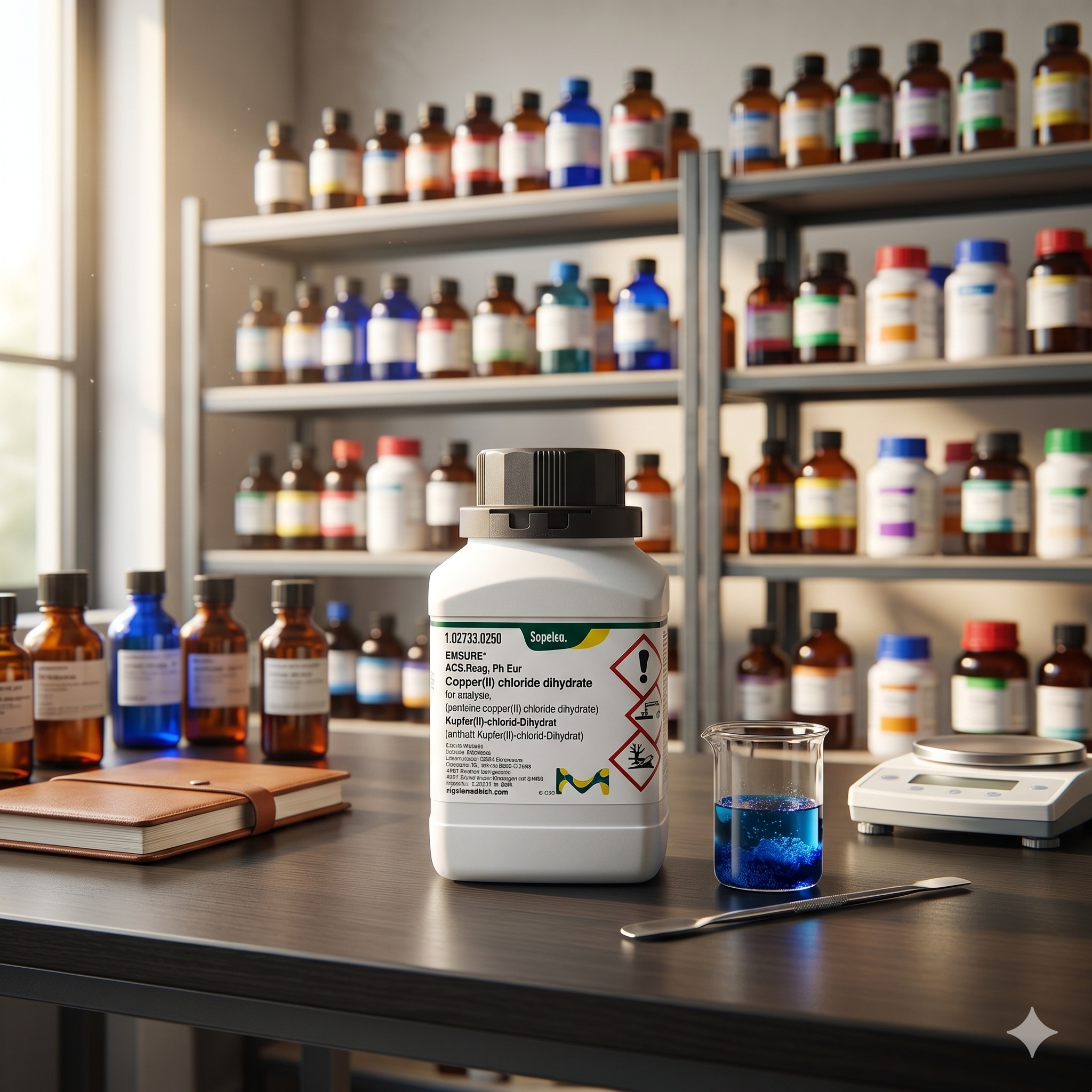 Copper(II) Chloride Dihydrate ACS Reag. Ph Eur Merck 102733 Supelco 1GR (REPACK)