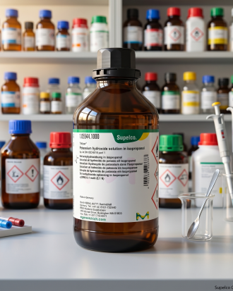 Potassium Hydroxide Solution in Isopropanol TitriPur Merck 1L Reagen Titrasi Laboratorium