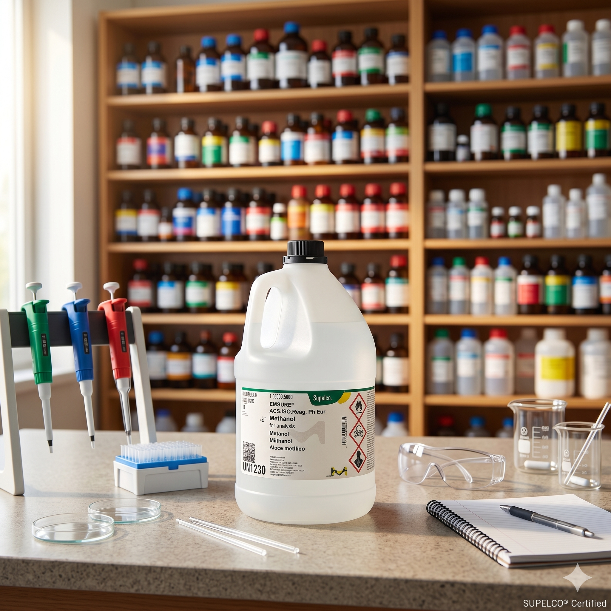 Methanol EMSURE ACS ISO Reag Ph Eur 106009 Merck Supelco 500ML for Analysis (REPACK)