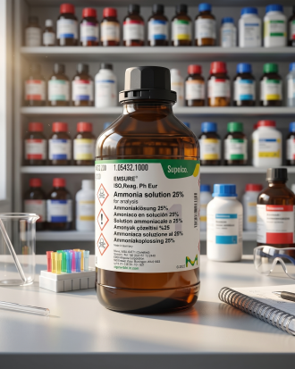 Ammonia Solution 25% EMSURE Supelco Merck 1L for Analysis Reagent Laboratorium