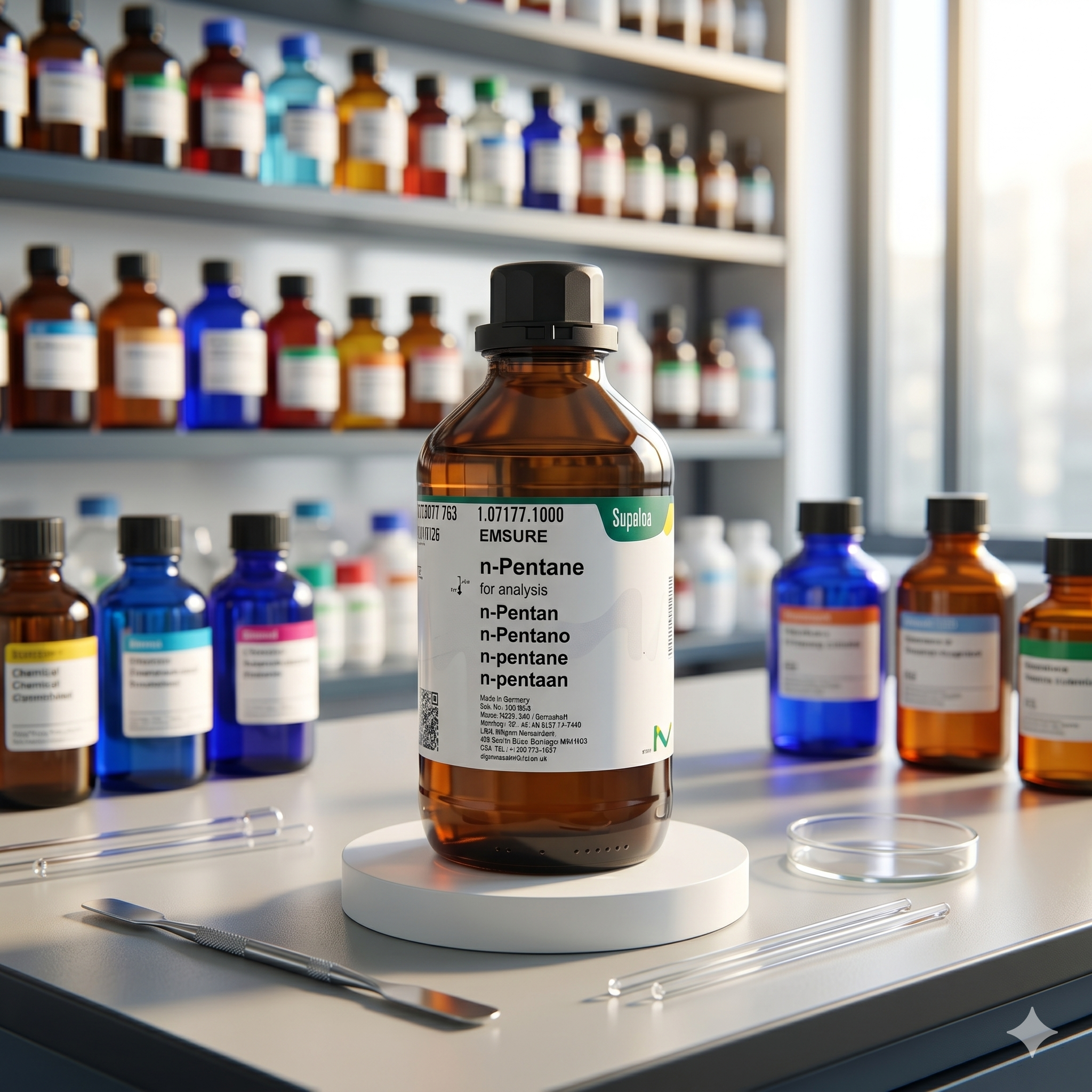 Supelco Merck EMSURE n-Pentane for Analysis 1.07177.1000 High Purity Laboratory Solvent 50ML (REPACK)
