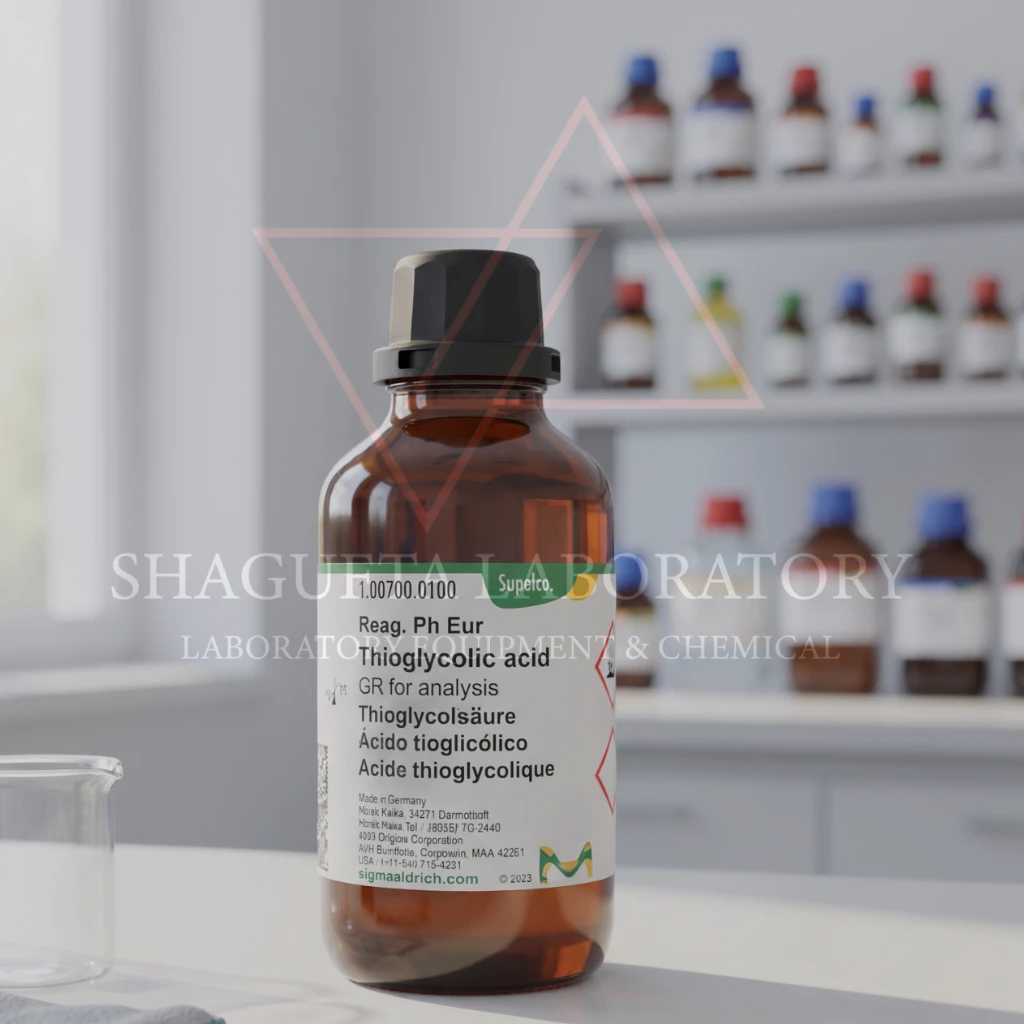 Supelco Thioglycolic Acid GR for Analysis Ph Eur 100700.0100 – Asam Tioglikolat Reagen Analisis Laboratorium Berkualitas Tinggi