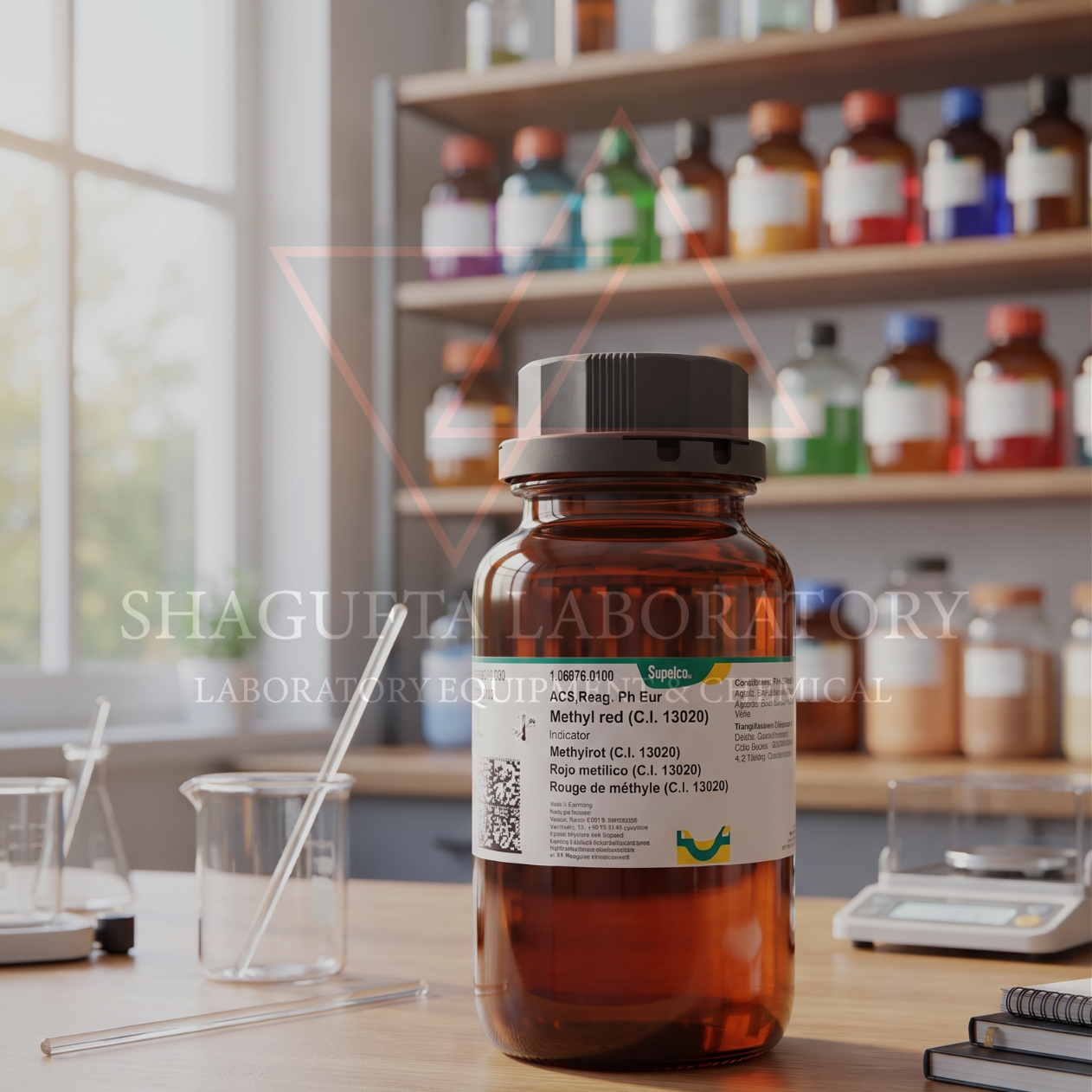 Merck 106076 Methyl Red Indicator 1GR ACS Reag. Ph. Eur. – Methyl Red / Metil Merah / Methyl Red Indicator / 4-Dimethylaminoazobenzene-2-carboxylic Acid (REPACK)