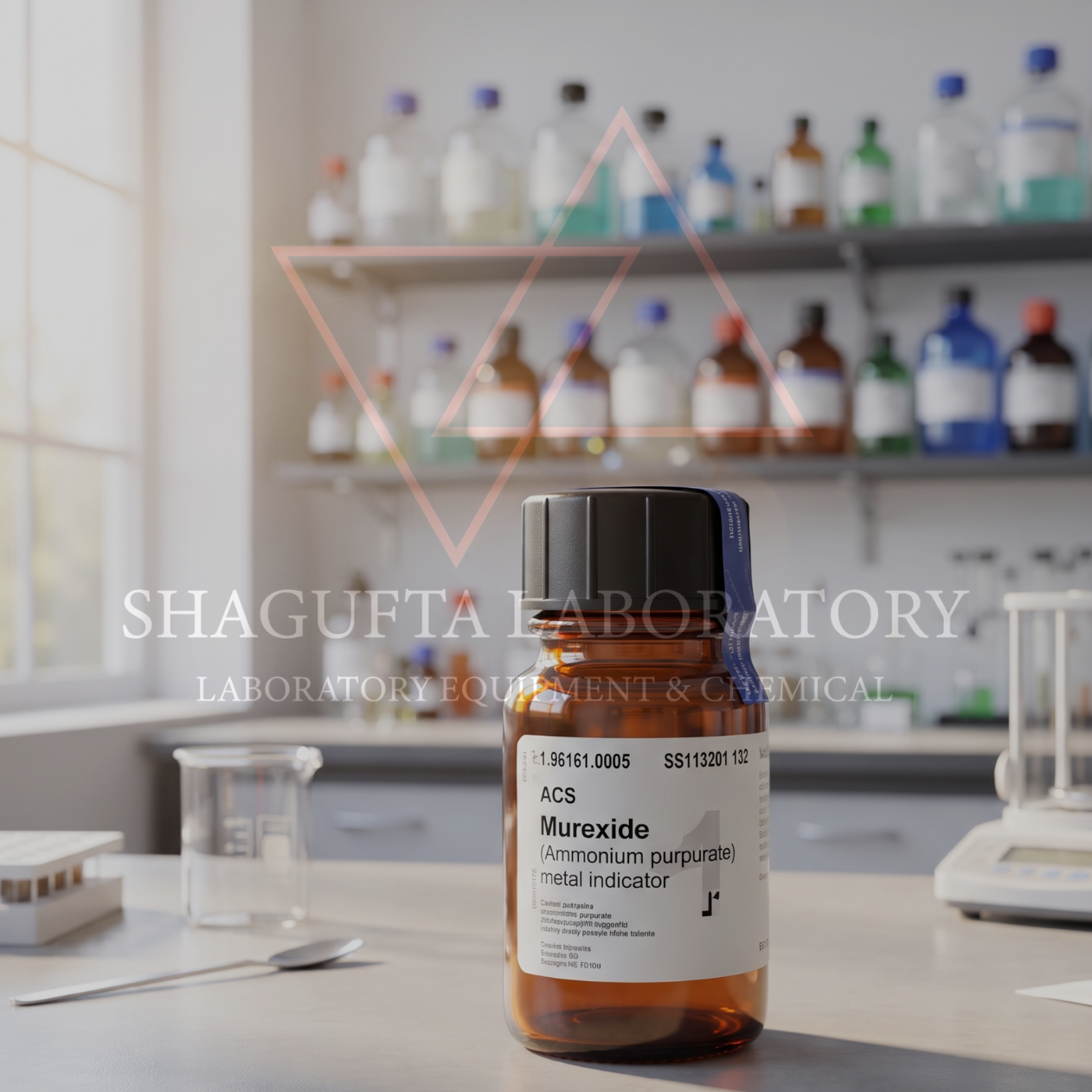 Merck 106161 Murexide 5GR ACS Reag. Ph. Eur. – Murexide / Ammonium Purpurate / Metal Indicator / C₈H₈N₆O₆