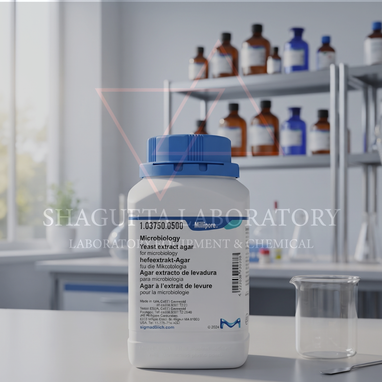 Tryptic Soy Agar (TSA) 500GR Katalog 105458 – GranuCult® Prime Media Mikrobiologi EP, USP, JP, ISO | SHAGUFTA LABORATORY