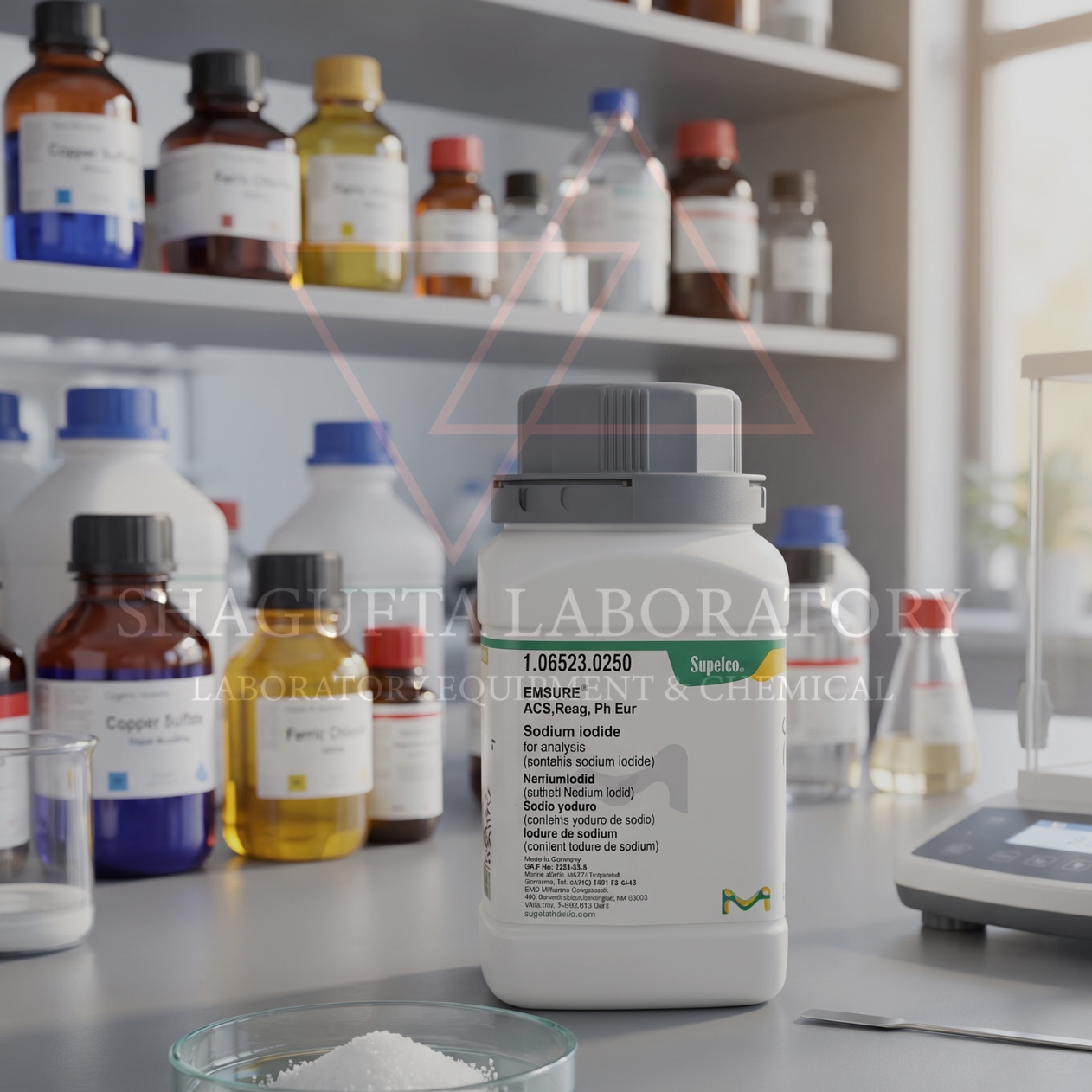Merck Sodium Iodide 106523 5GR Grade for Analysis (EMSURE®) – Sodium Iodide / Natrium Iodida / Natrium Yodida / Sodium Iodide Anhydrous / NaI (REPACK)