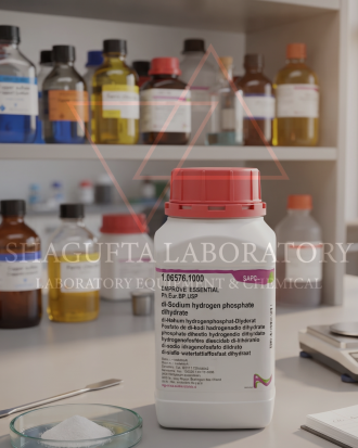 Merck di-Sodium Hydrogen Phosphate Dihydrate 106576 1KG Grade for Analysis EMSURE® ACS, ISO – di-Sodium Hydrogen Phosphate Dihydrate / Disodium Hydrogen Phosphate Dihydrate / Dinatrium Hidrogen Fosfat Dihidrat / Sodium Phosphate Dibasic Dihydrate / Na₂HPO₄·2H₂O