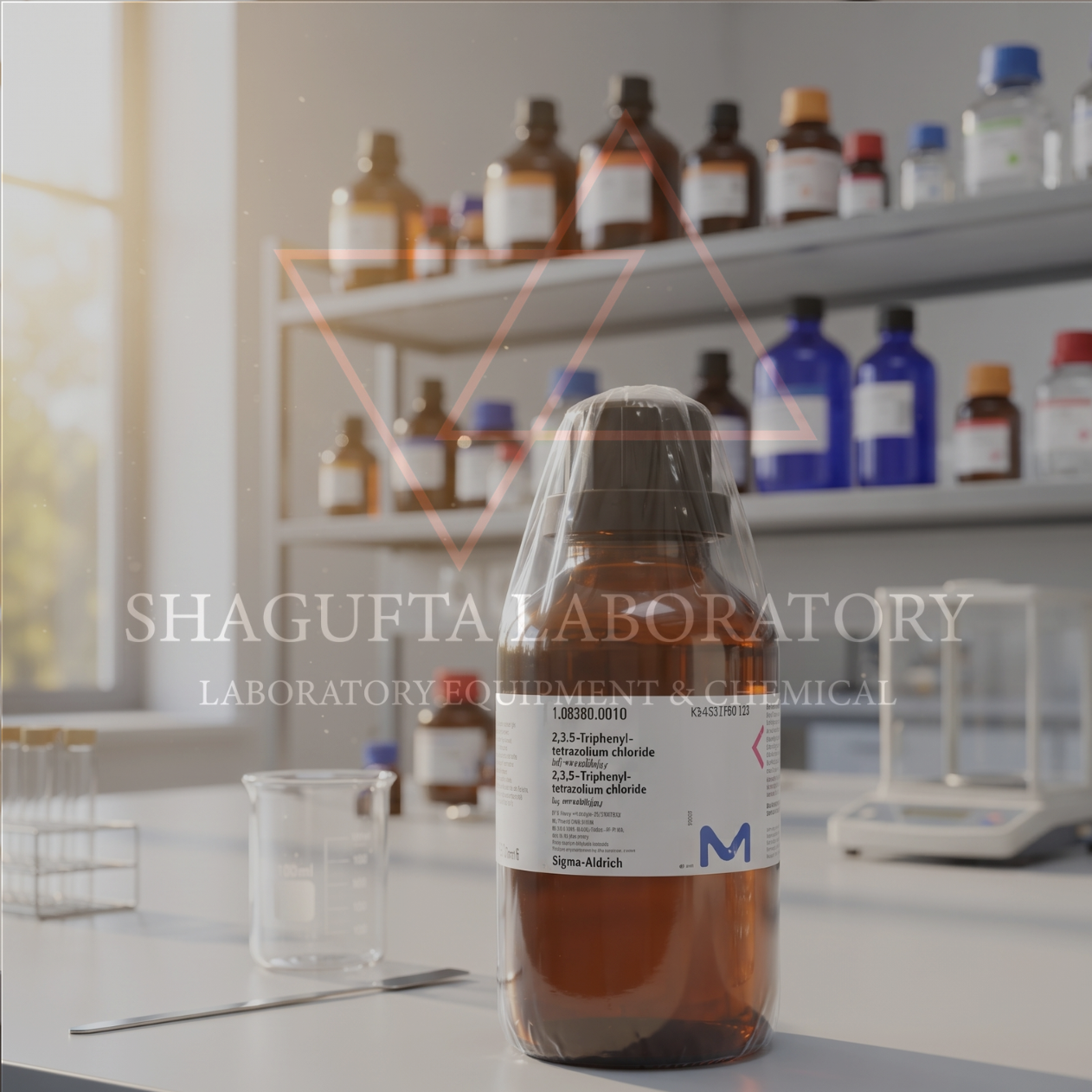SHAGUFTA LABORATORY Reagent Grade 108380 – 2,3,5-Triphenyltetrazolium Chloride (TTC) / Tetrazolium Red / TTC Indicator 10 g