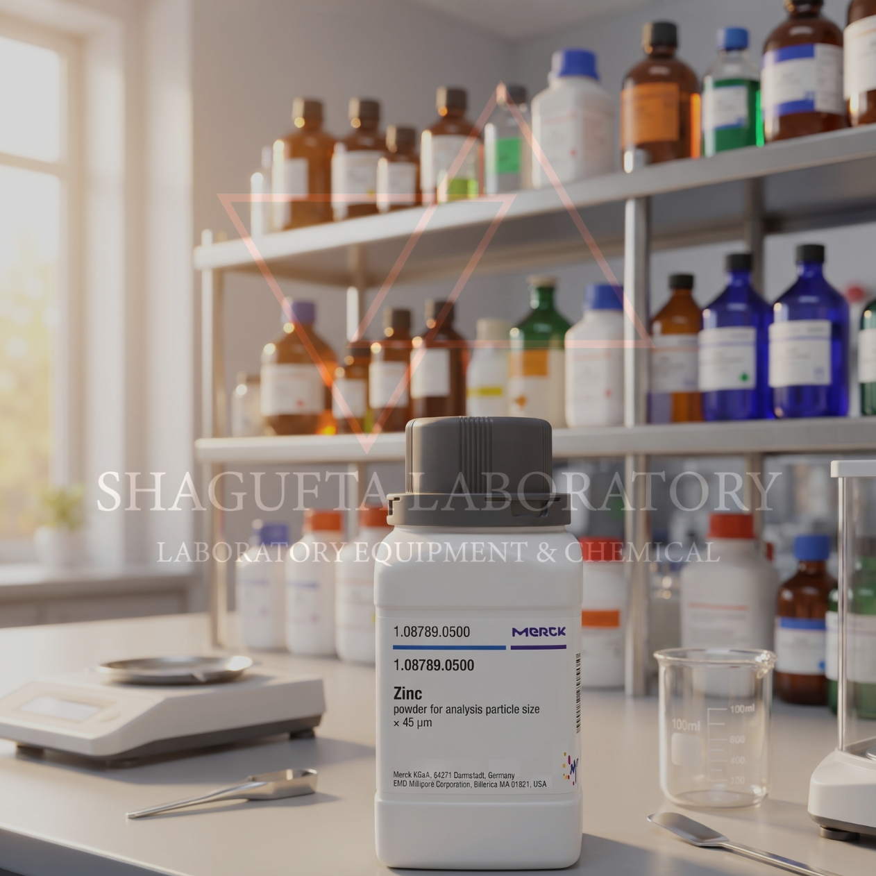 Merck EMSURE® ISO 108789 Zinc Powder for Analysis 500 g / Serbuk Seng / Zinc Powder Analytical Grade
