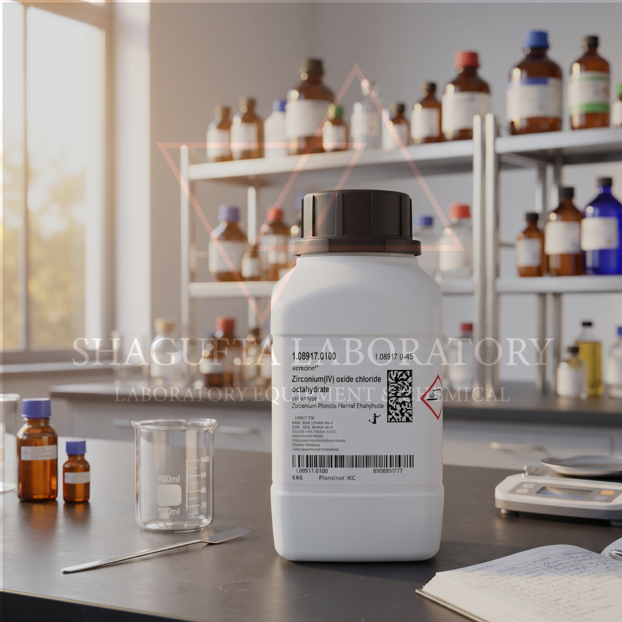 Merck EMSURE® 108917 Zirconium(IV) Oxide Chloride Octahydrate for Analysis 1GR / Zirconyl Chloride Octahydrate / Zirconium Oxychloride Octahydrate (REPACK)