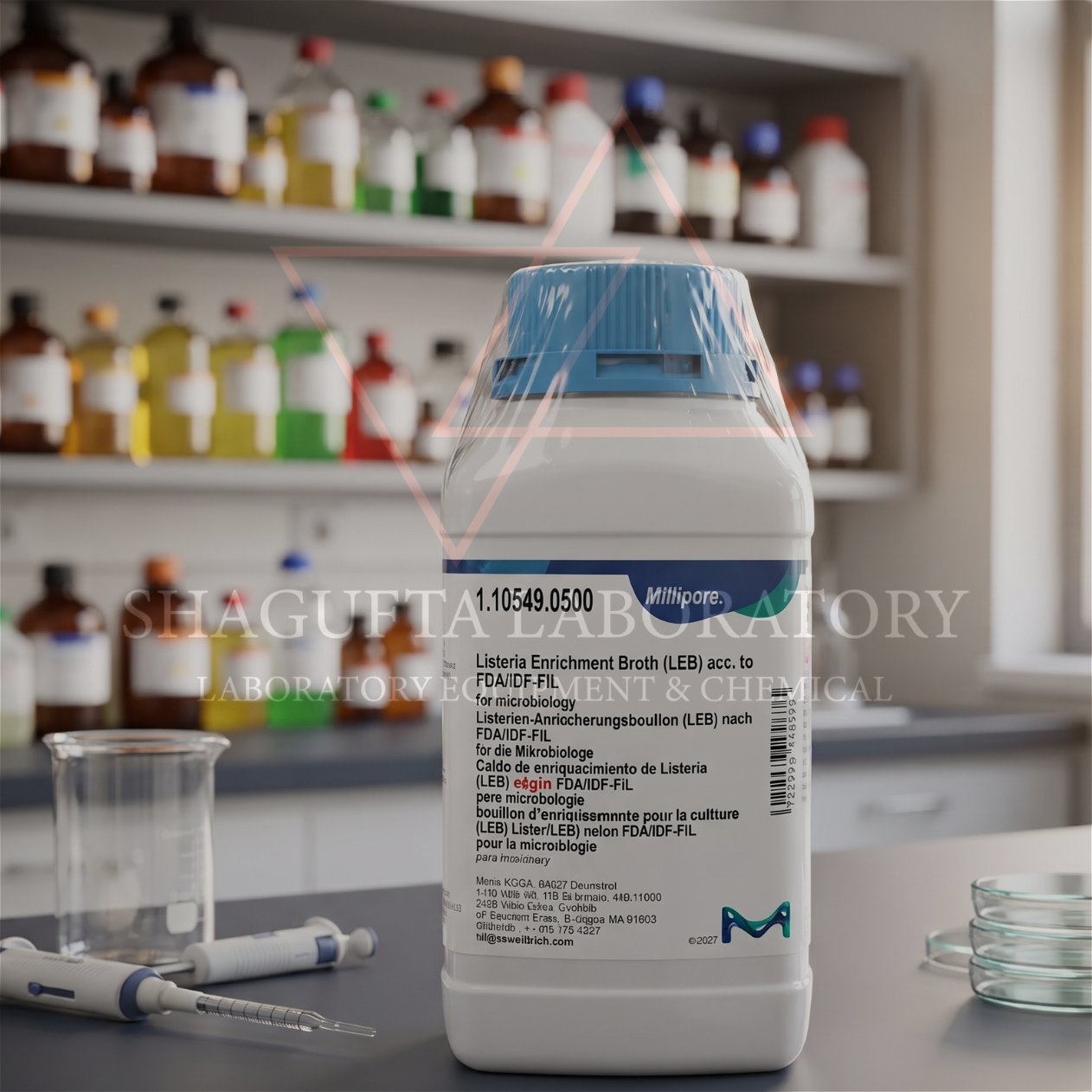 Merck GranuCult® Plus 110549 Listeria Enrichment Broth 500 g / LEB Media / Selective Enrichment for Listeria spp.