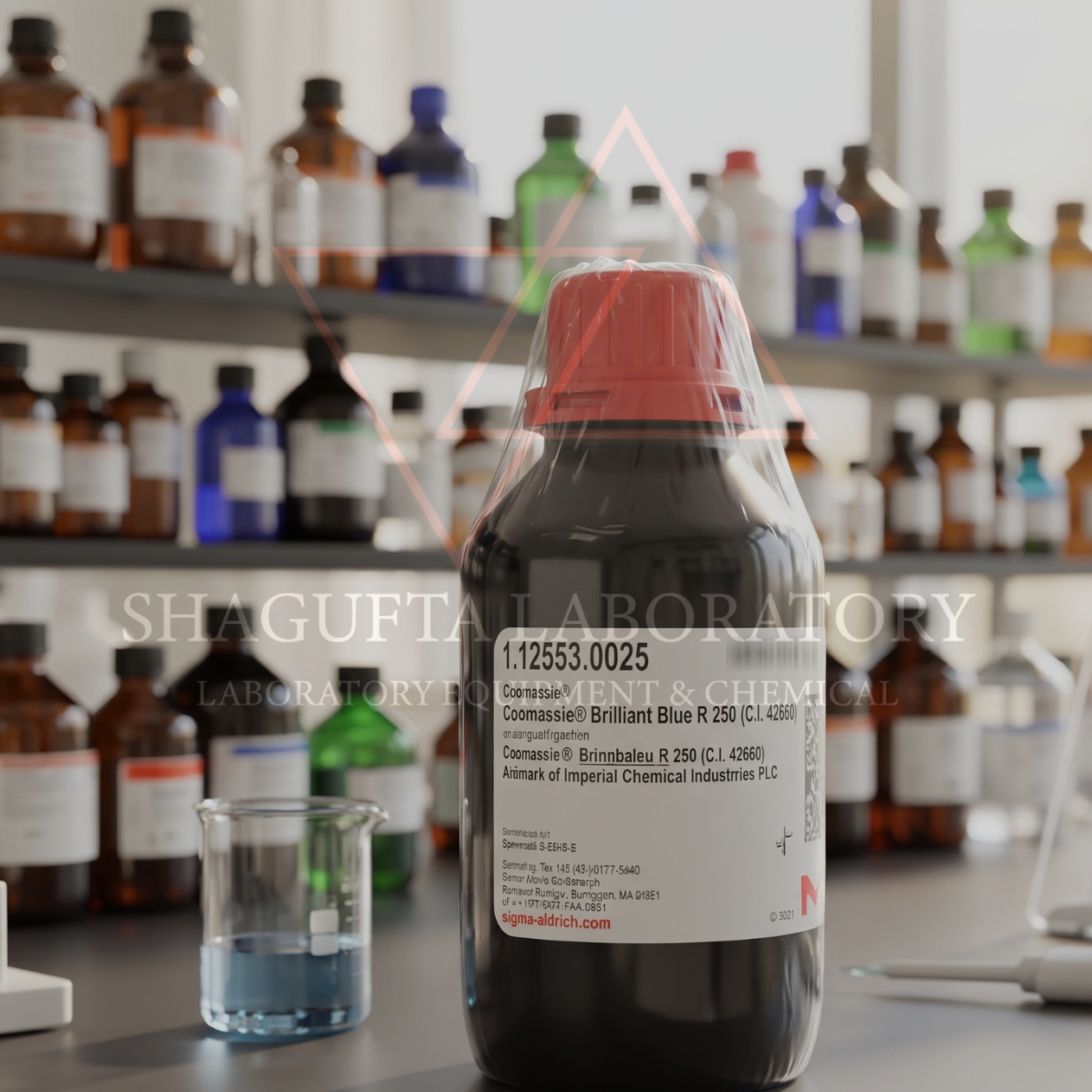 Merck 112553 Coomassie Brilliant Blue R-250 25 g for Microscopy / C.I. 42660 / Protein Stain Dye