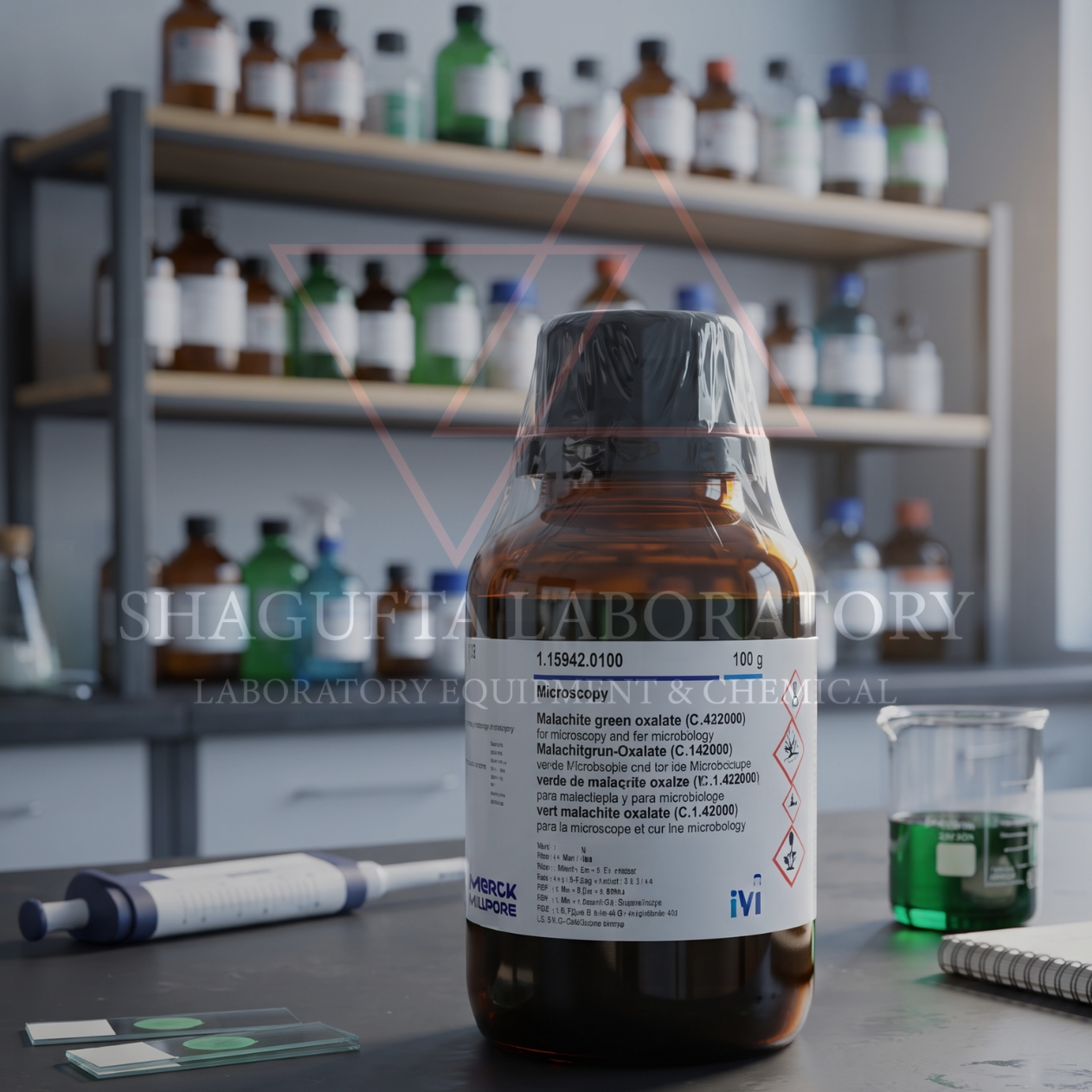 Merck Certistain® 115942 Malachite Green Oxalate (C.I. 42000) 100 g for Microscopy / Basic Green 4 / Spore Stain