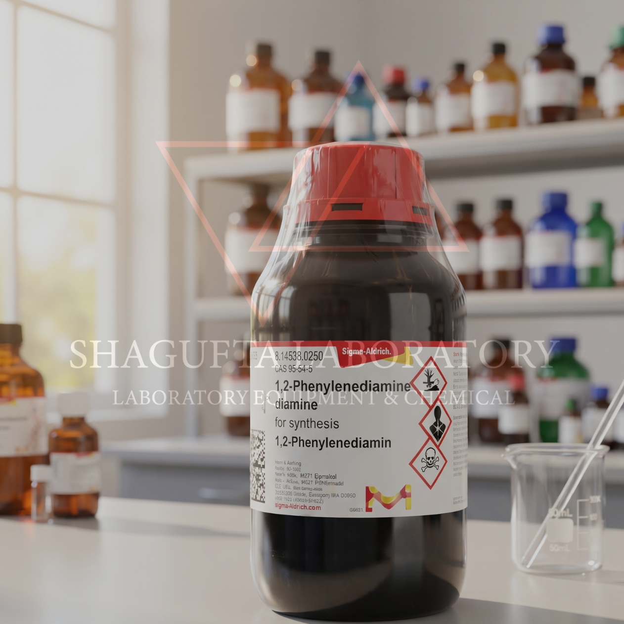 Merck 814538 1,2-Phenylenediamine 250gr Grade for Synthesis – o-Phenylenediamine / 1,2-Diaminobenzene (C₆H₈N₂)