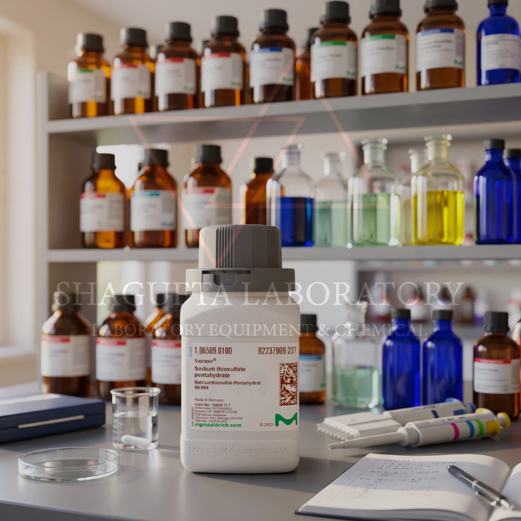 Merck EMSURE® 106509 Grade for Analysis – Sodium Thiosulfate Pentahydrate 100GR / Natrium Tiosulfat Pentahidrat / Sodium Hyposulfite Pentahydrate / Sodium Thiosulphate Pentahydrate / Na₂S₂O₃·5H₂O